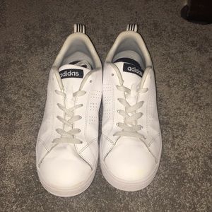 Adidas white shoes.